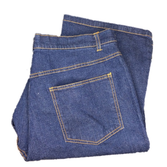 Mainstreet Blues Denim - Plus Size Jeans 18 Stretch Dark Blue Boot Cut